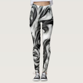 Die glühende Blüteninvertierung Leggings
