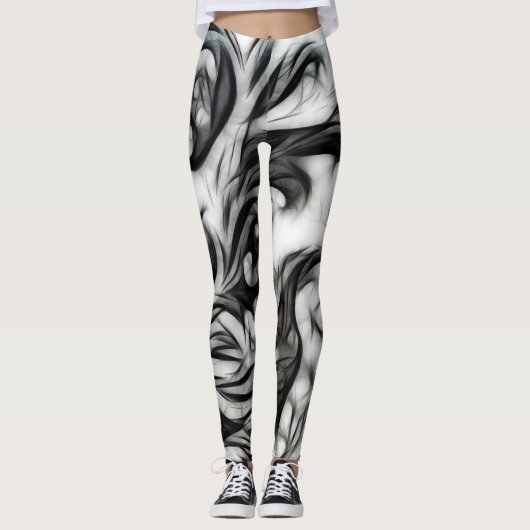 Die glühende Blüteninvertierung Leggings (Vorderseite)