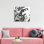 Die glühende Blüteninvertierung Leinwanddruck (Insitu (Wohnzimmer))