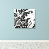 Die glühende Blüteninvertierung Leinwanddruck (Insitu (Holzboden))