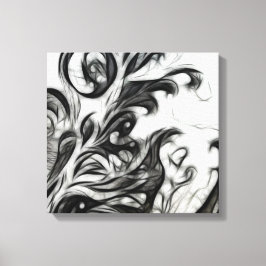 Die glühende Blüteninvertierung Leinwanddruck