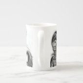 Die glühende Blüteninvertierung Porzellantasse (Rückseite)