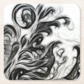 Die glühende Blüteninvertierung Rechteckiger Pappuntersetzer (Vorderseite)