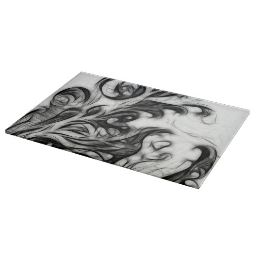 Die glühende Blüteninvertierung Schneidebrett (Ecke)