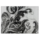 Die glühende Blüteninvertierung Schneidebrett (Vorderseite)