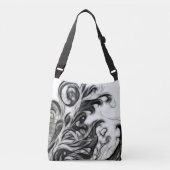 Die glühende Blüteninvertierung Tragetaschen Mit Langen Trägern (Vorderseite)