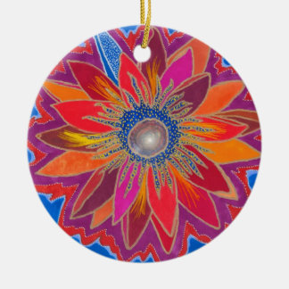 Die glühende Lotus-Verzierung Keramik Ornament