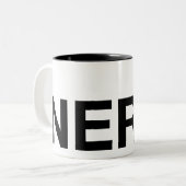 Die Gluten-freie Nerd-Tasse Zweifarbige Tasse (Vorderseite Links)