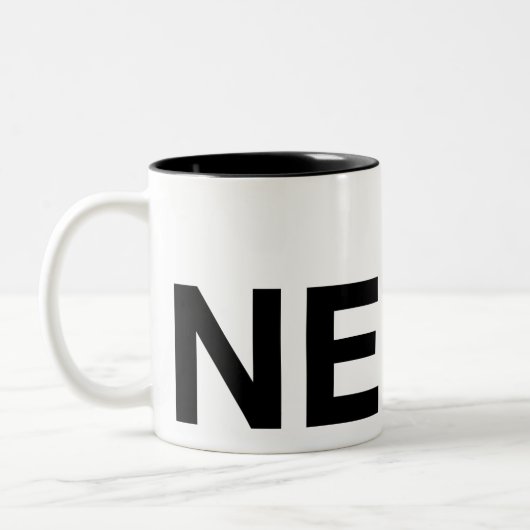 Die Gluten-freie Nerd-Tasse Zweifarbige Tasse (Links)
