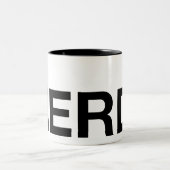 Die Gluten-freie Nerd-Tasse Zweifarbige Tasse (Mittel)