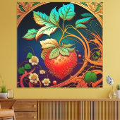 Die Gnade der Erdbeere Leinwanddruck (Insitu (Wohnzimmer))