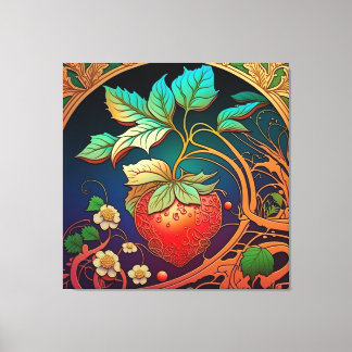 Die Gnade der Erdbeere Leinwanddruck