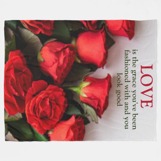 Die Gnade der Liebe Fleecedecke (Vorderseite (Horizontal))