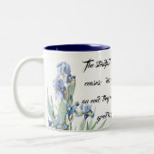 Die Gnaden-Tasse der blauen Zweifarbige Tasse (Links)