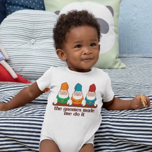 Die Gnome haben mich dazu gebracht, es zu tun Baby Strampler