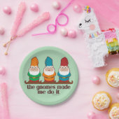 Die Gnome haben mich dazu gebracht, es zu tun Pappteller (Party)