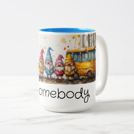 Die Gnome im Bus Zweifarbige Tasse (VorderseiteRechts)