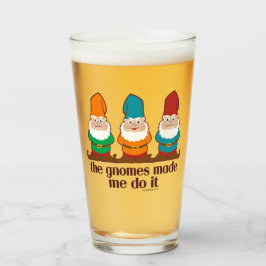 Die Gnomes ließen mich es tun Glas