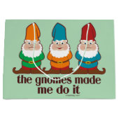 Die Gnomes ließen mich es tun Große Geschenktüte (Vorderseite)