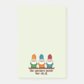 Die Gnomes ließen mich es tun lustig Post-it Klebezettel (Vorderseite)