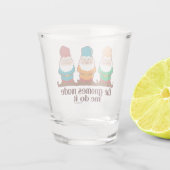Die Gnomes ließen mich es tun Schnapsglas (Rückseite)