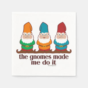 Die Gnomes ließen mich es tun Serviette