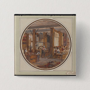 Die Gobelin-Werkstatt, 1840 Button