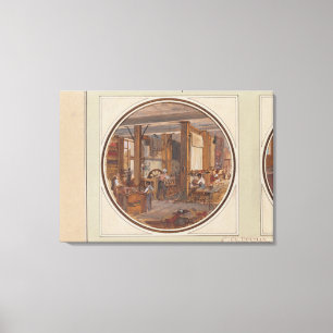 Die Gobelin-Werkstatt, 1840 Leinwanddruck