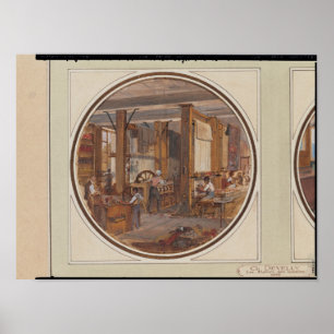 Die Gobelin-Werkstatt, 1840 Poster