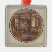 Die Gobelin-Werkstatt, 1840 Silbernes Ornament (Vorne)