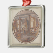 Die Gobelin-Werkstatt, 1840 Silbernes Ornament (Links)