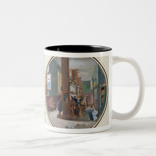 Die Gobelin-Werkstatt, 1840 Zweifarbige Tasse (Rechts)