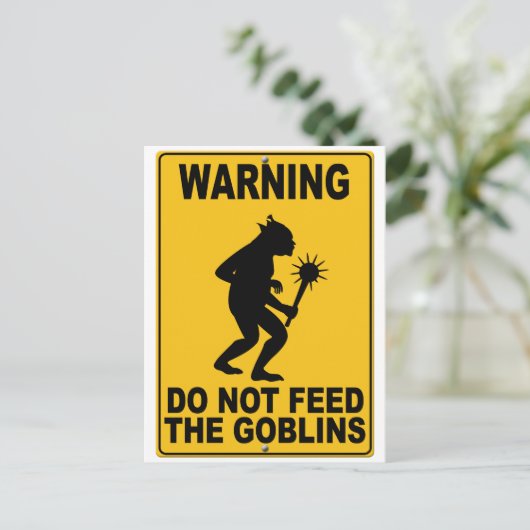 Die Goblins nicht Gefüttert Postkarte (Stehend Vorderseite)