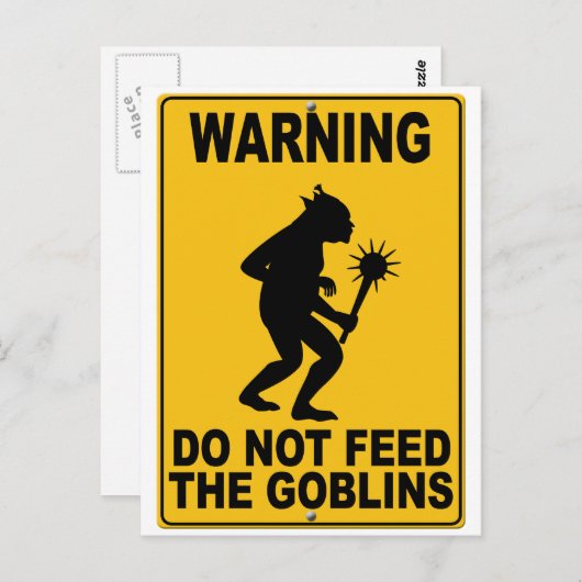 Die Goblins nicht Gefüttert Postkarte (Vorne/Hinten)