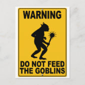 Die Goblins nicht Gefüttert Postkarte (Vorderseite)