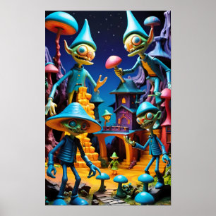 Die Goblins von Groll-Town - Ken Gage Fantasy Art Poster