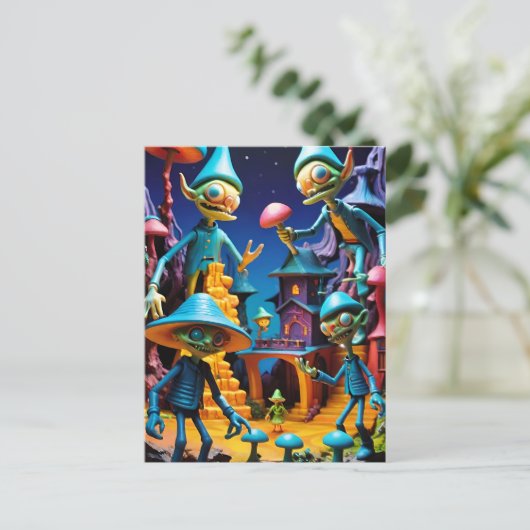 Die Goblins von Groll-Town - Ken Gage Fantasy Art Postkarte (Stehend Vorderseite)
