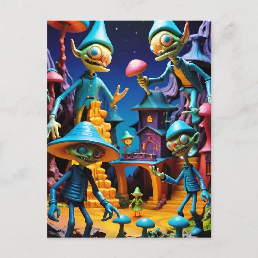 Die Goblins von Groll-Town - Ken Gage Fantasy Art Postkarte (Vorderseite)