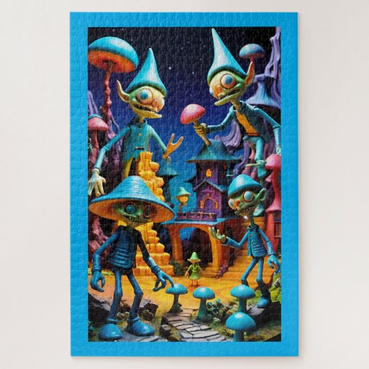 Die Goblins von Groll-Town - Ken Gage Fantasy Art Puzzle (Vertikal)