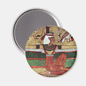 Die Goddess IS, Ägyptischer Maler Um 1360 Magnet (Vorderseite/Rückseite)