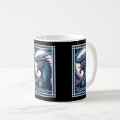 Die Godzilla-Tarot-Karte Kaffeetasse (VorderseiteRechts)