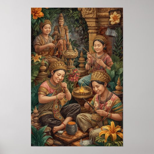 Die Golden Artisans von Bali - Sacro Craft in Para Poster (Vorne)