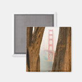 Die Golden Gate Bridge | Bäume aus Übersichtsansic Magnet (Vorderseite/Rückseite)