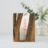 Die Golden Gate Bridge | Bäume aus Übersichtsansic Postkarte (Stehend Vorderseite)