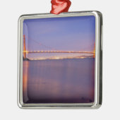 Die Golden Gate Bridge bei Dämmerung von Kirby Cov Ornament Aus Metall (Links)