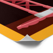 Die Golden Gate Bridge bei Nacht Poster (Ecke)