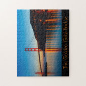 Die Golden Gate Bridge bei Nacht Puzzle (Vertikal)