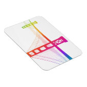 Die Golden Gate Bridge | Rainbow Style Magnet (Rechte Seite)