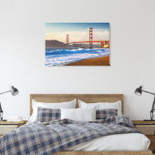 Die Golden Gate Bridge vom Baker Beach Leinwanddruck (Insitu (Schlafzimmer))