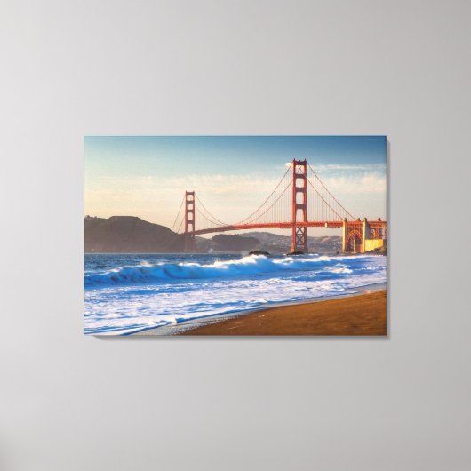 Die Golden Gate Bridge vom Baker Beach Leinwanddruck (Vorderseite)